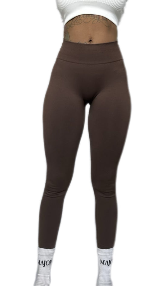 Plush Collection Brown Leggings